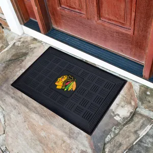 Fanmats Chicago Blackhawks Heavy Duty Vinyl Medallion Door Mat - 19.5" x 31"