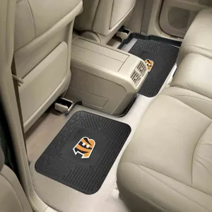 Fanmats Cincinnati Bengals Back Seat Car Utility Mats - 2 Piece Set