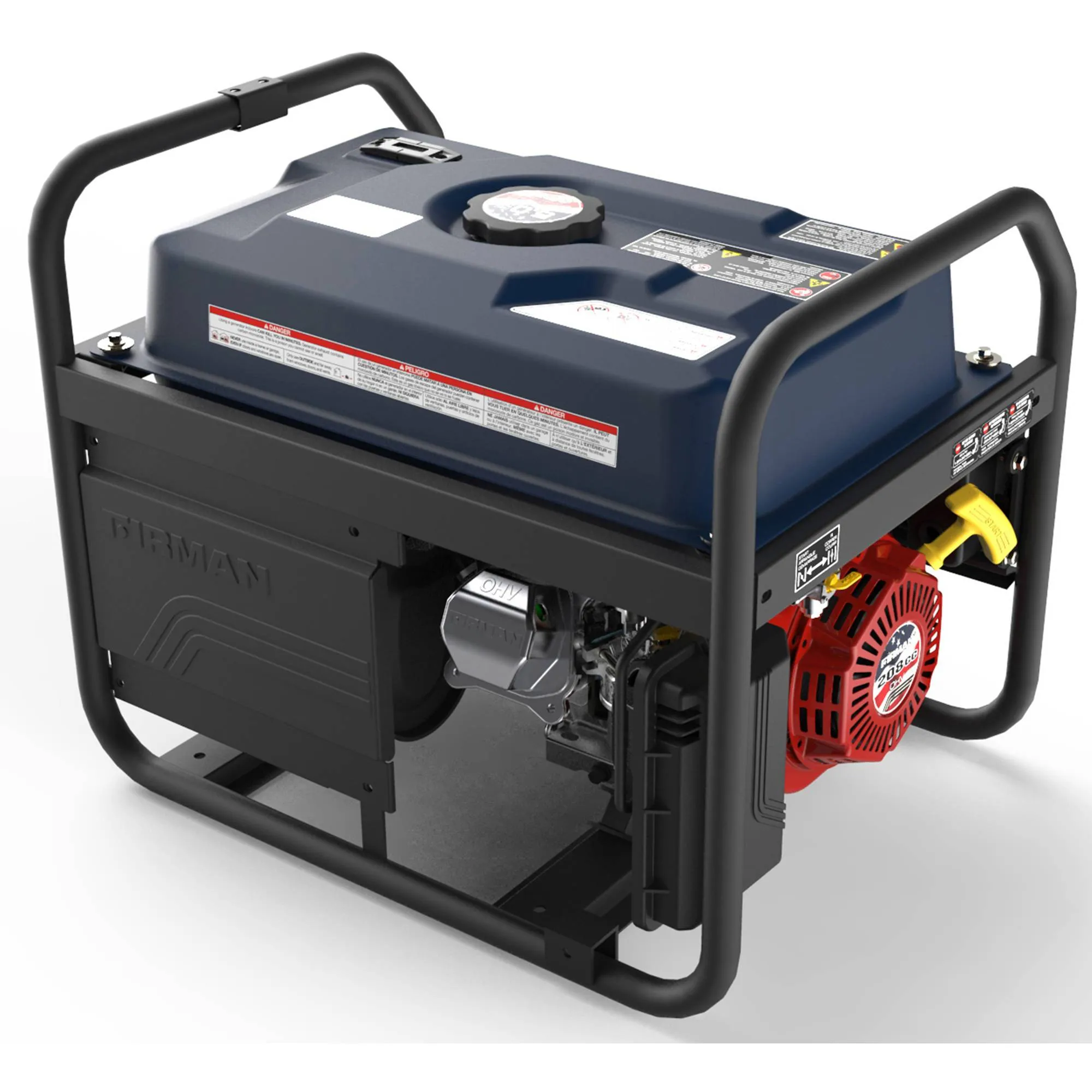 FIRMAN P03611 4550/3650 Watt Gas Recoil Start Generator, EPA Only (Stars and Stripes)