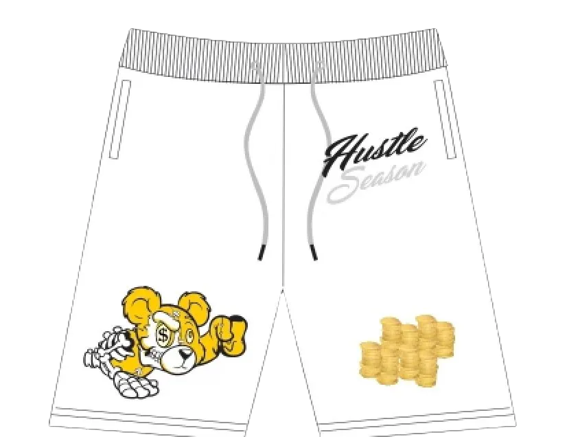 Focus "White Hustle" Shorts