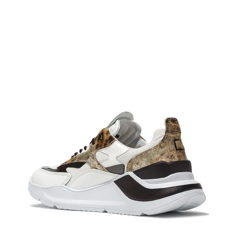 Fuga Animalier Sneakers - White Leopard