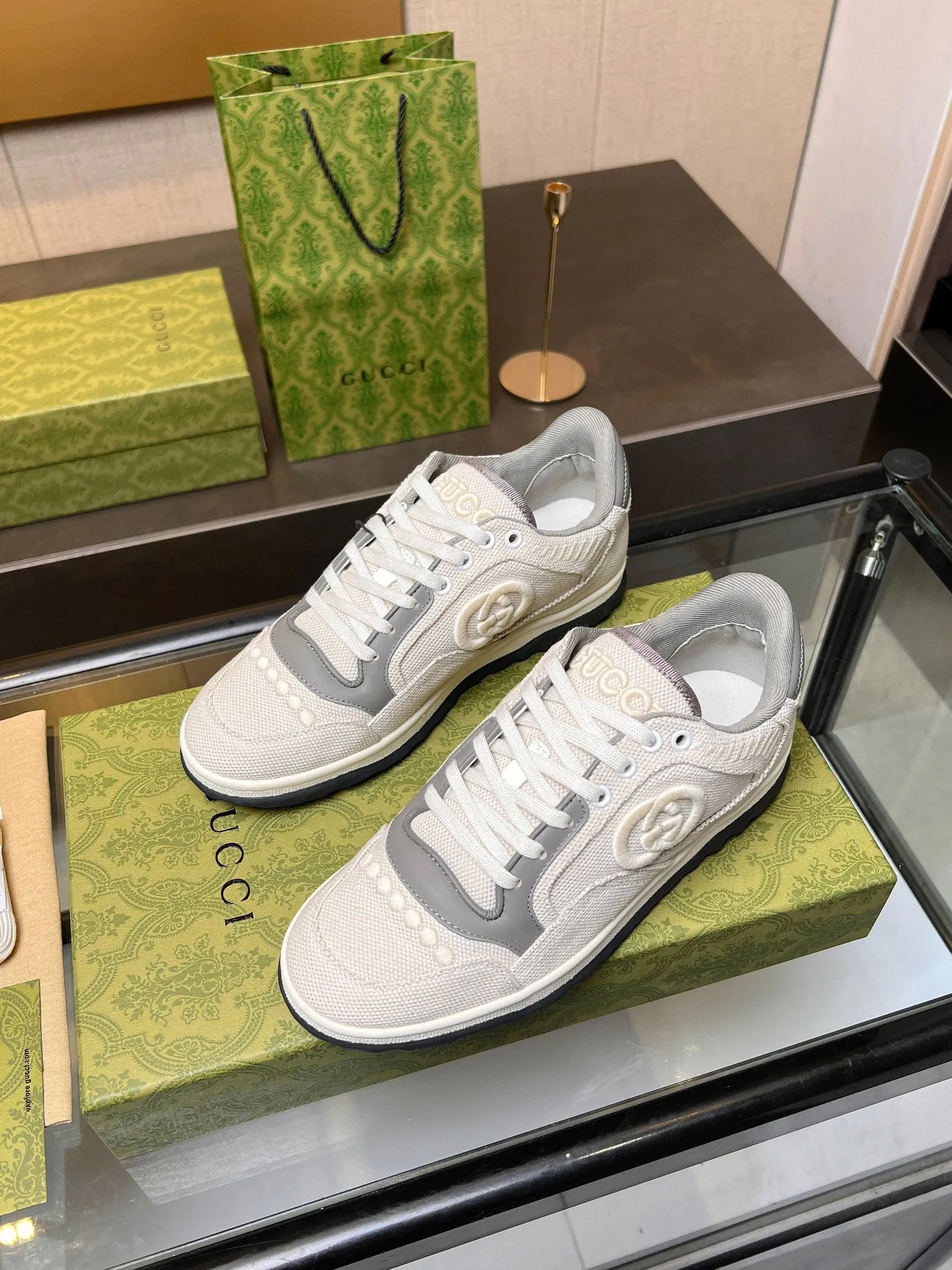 GCI Grey and White MAC80 Sneakers-040