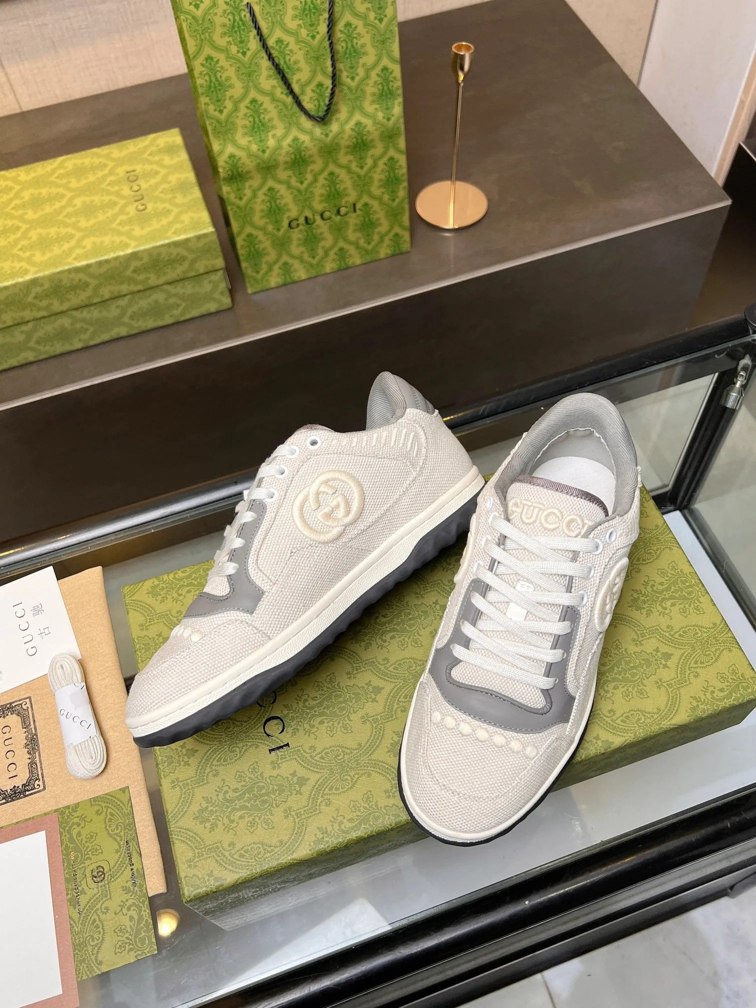 GCI Grey and White MAC80 Sneakers-040