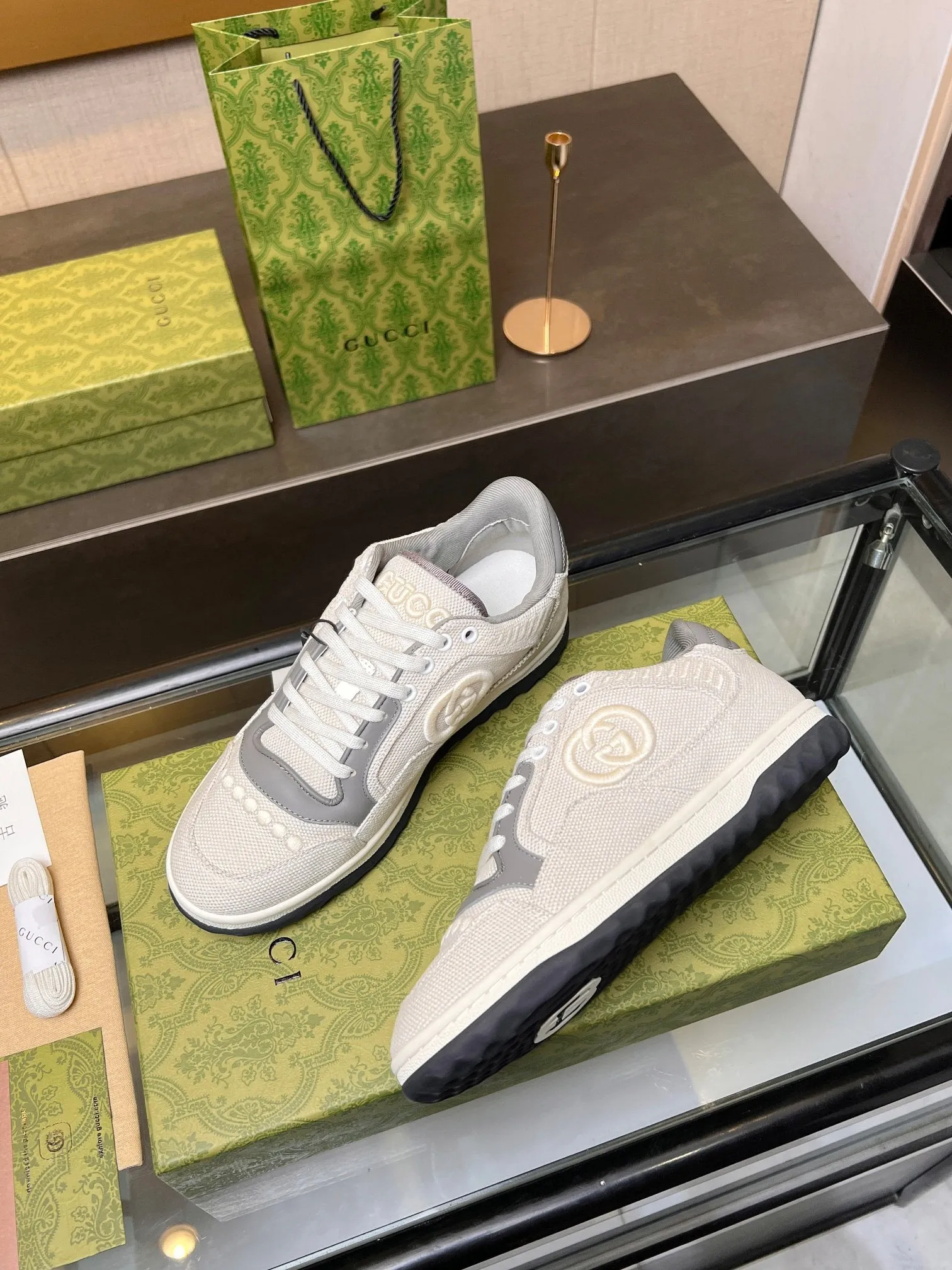 GCI Grey and White MAC80 Sneakers-040