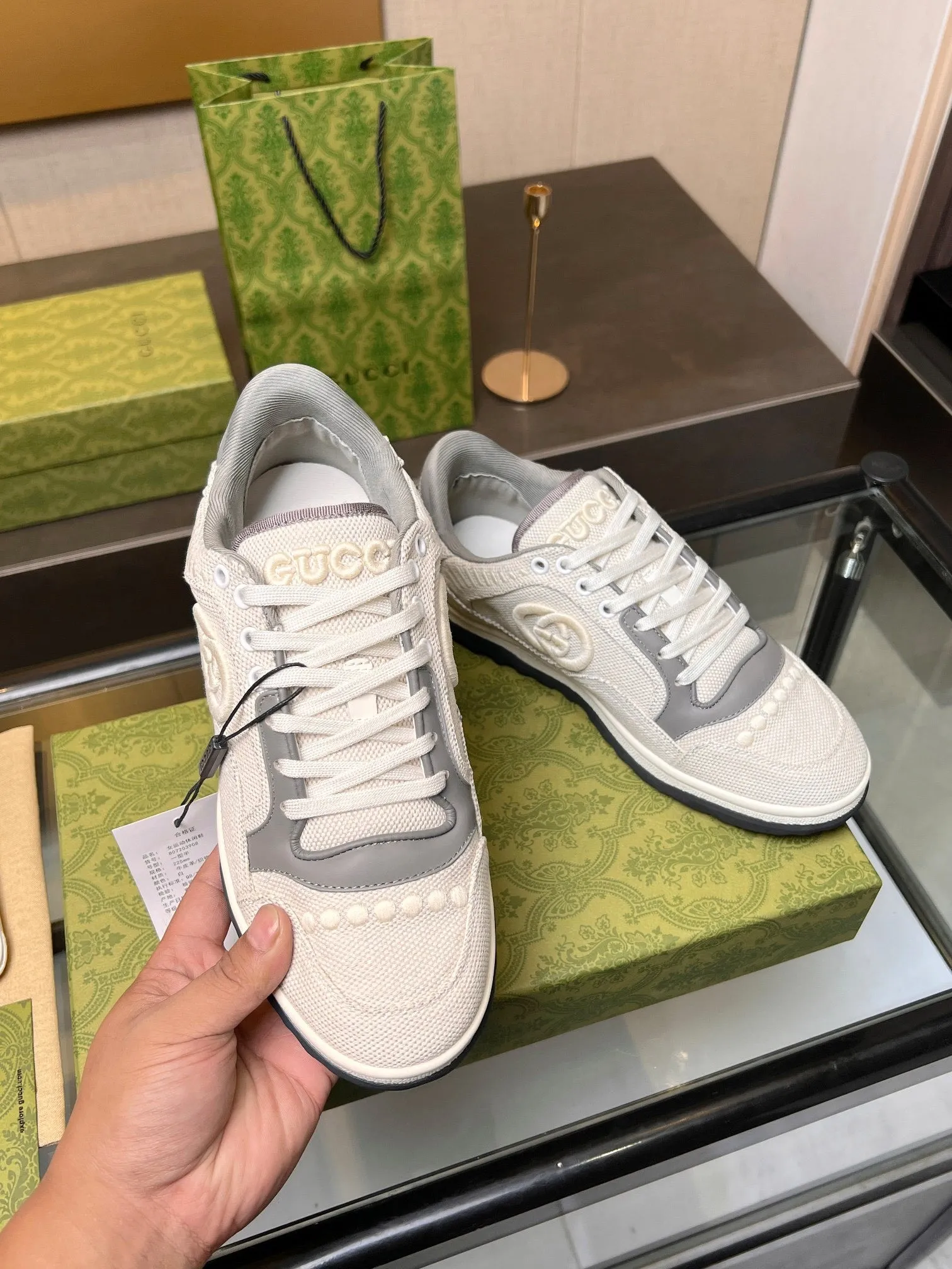 GCI Grey and White MAC80 Sneakers-040