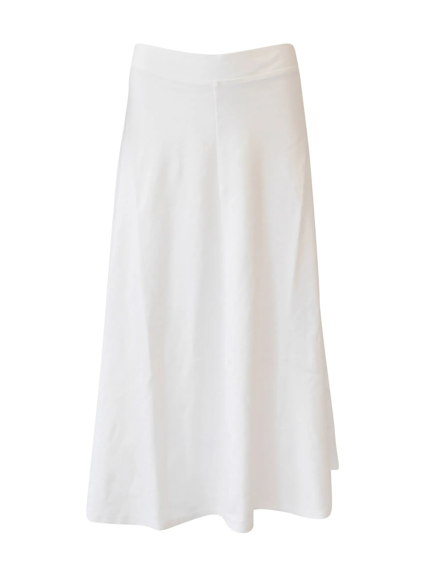 Hard Tail Flat Waist Midi Skirt B-154