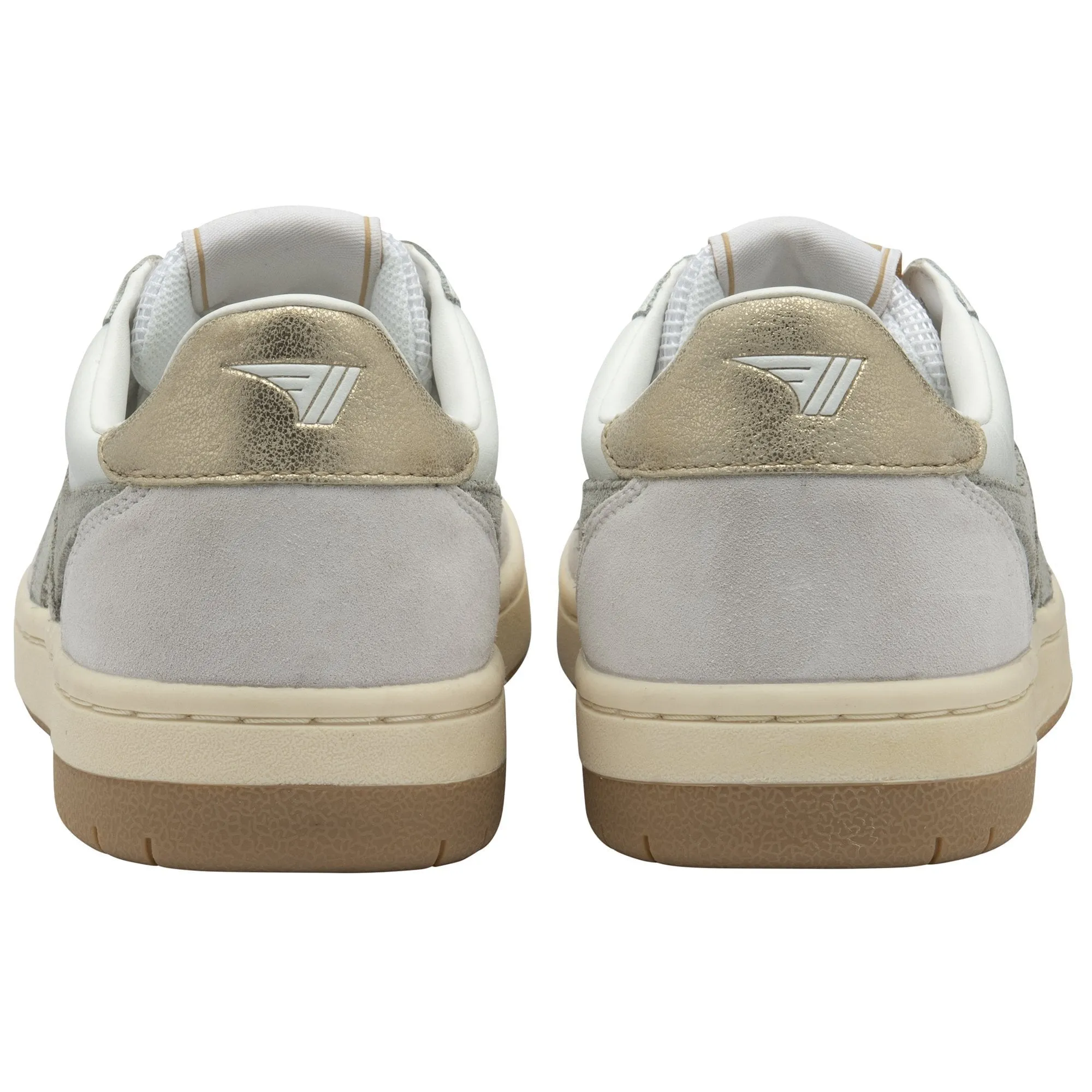 Hawk Sneakers (White/Light Grey/Gold)