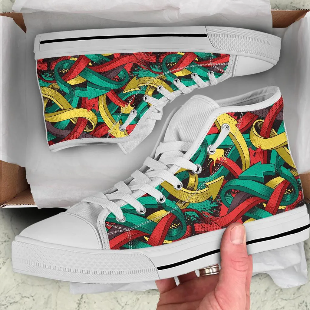 High Top Sneakers - Graffiti Fashion #12 | Custom Shoes, Street Fashion, Custom High Tops, Unique Shoes