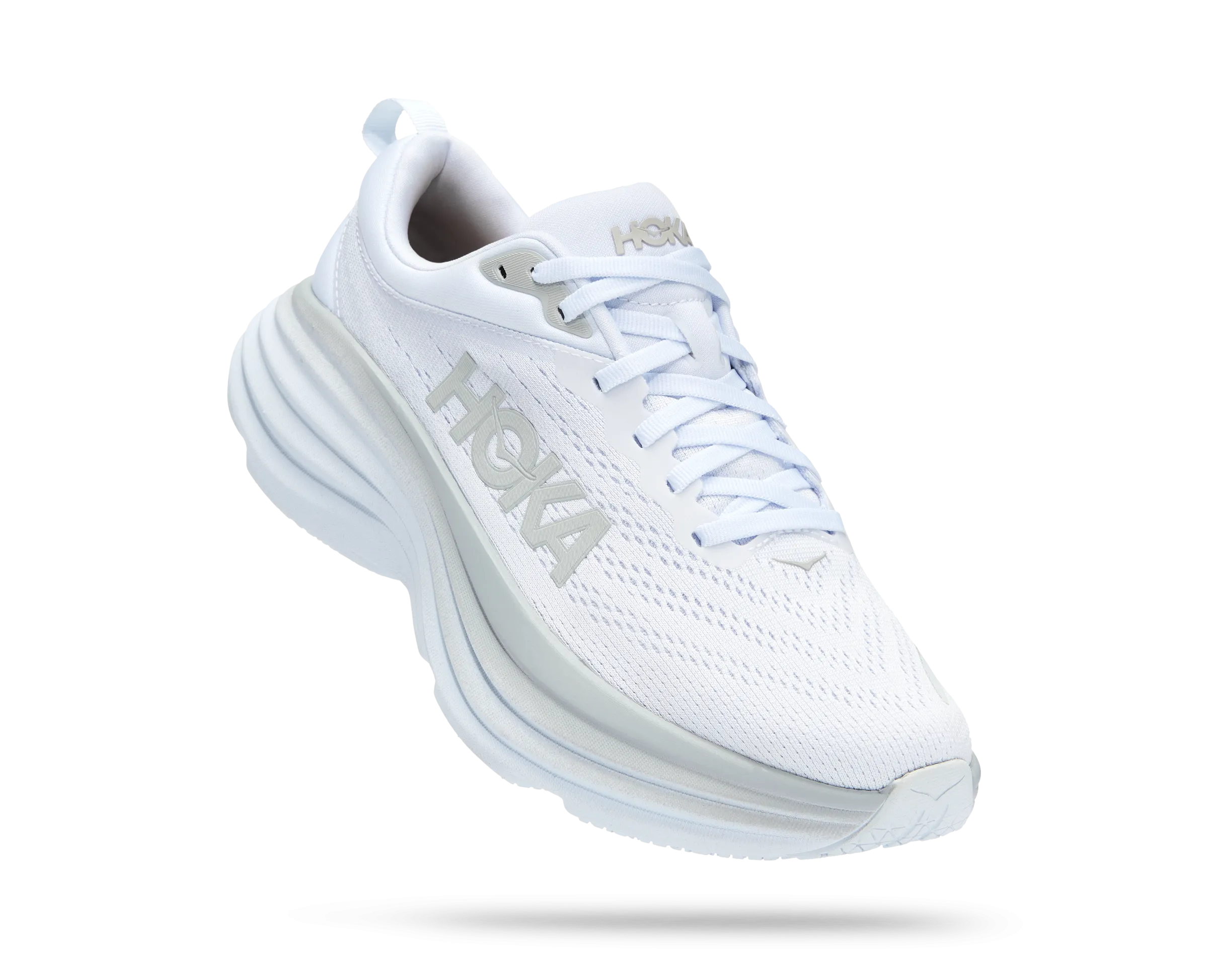 Hoka Bondi 8 White White WIDE Women's