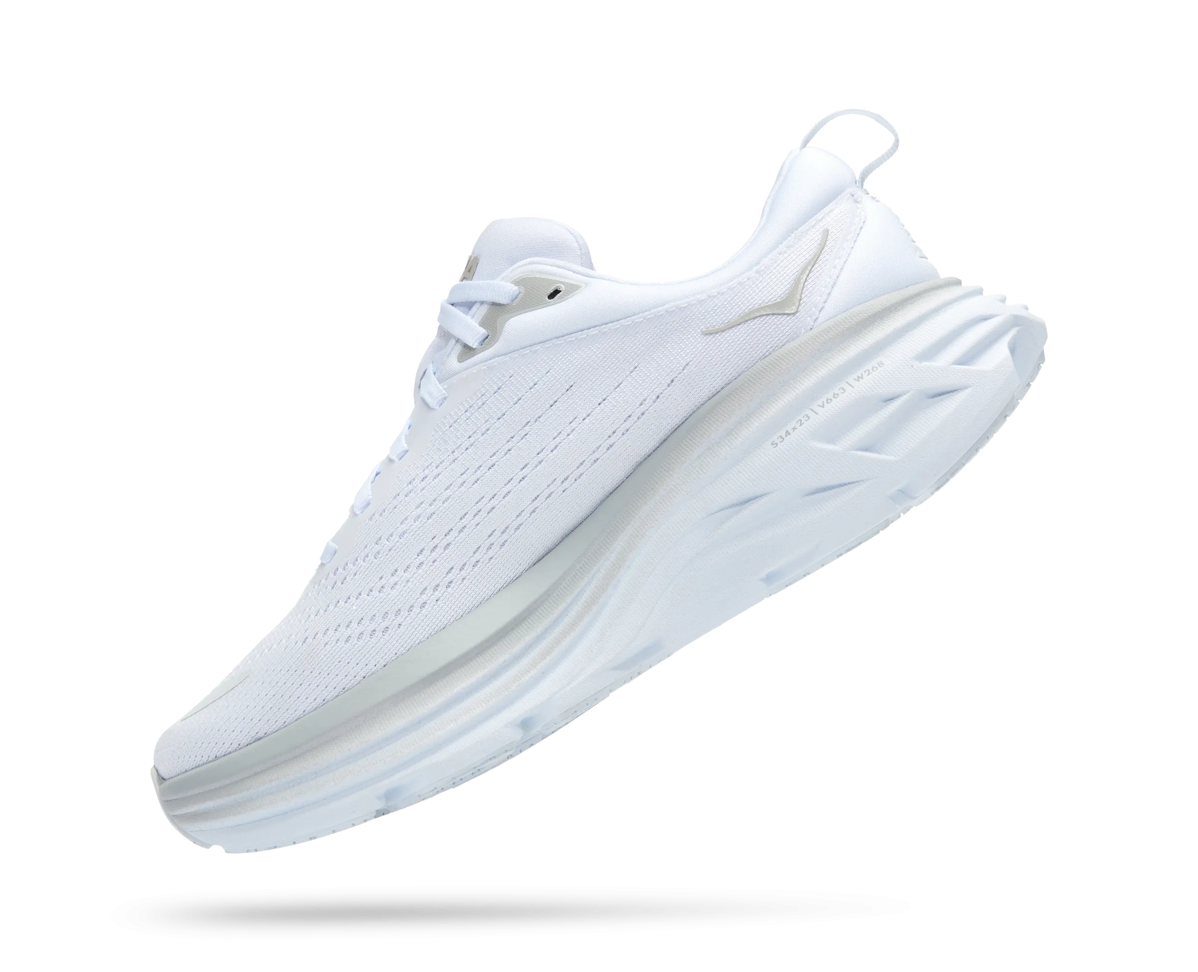 Hoka Bondi 8 White White WIDE Women's