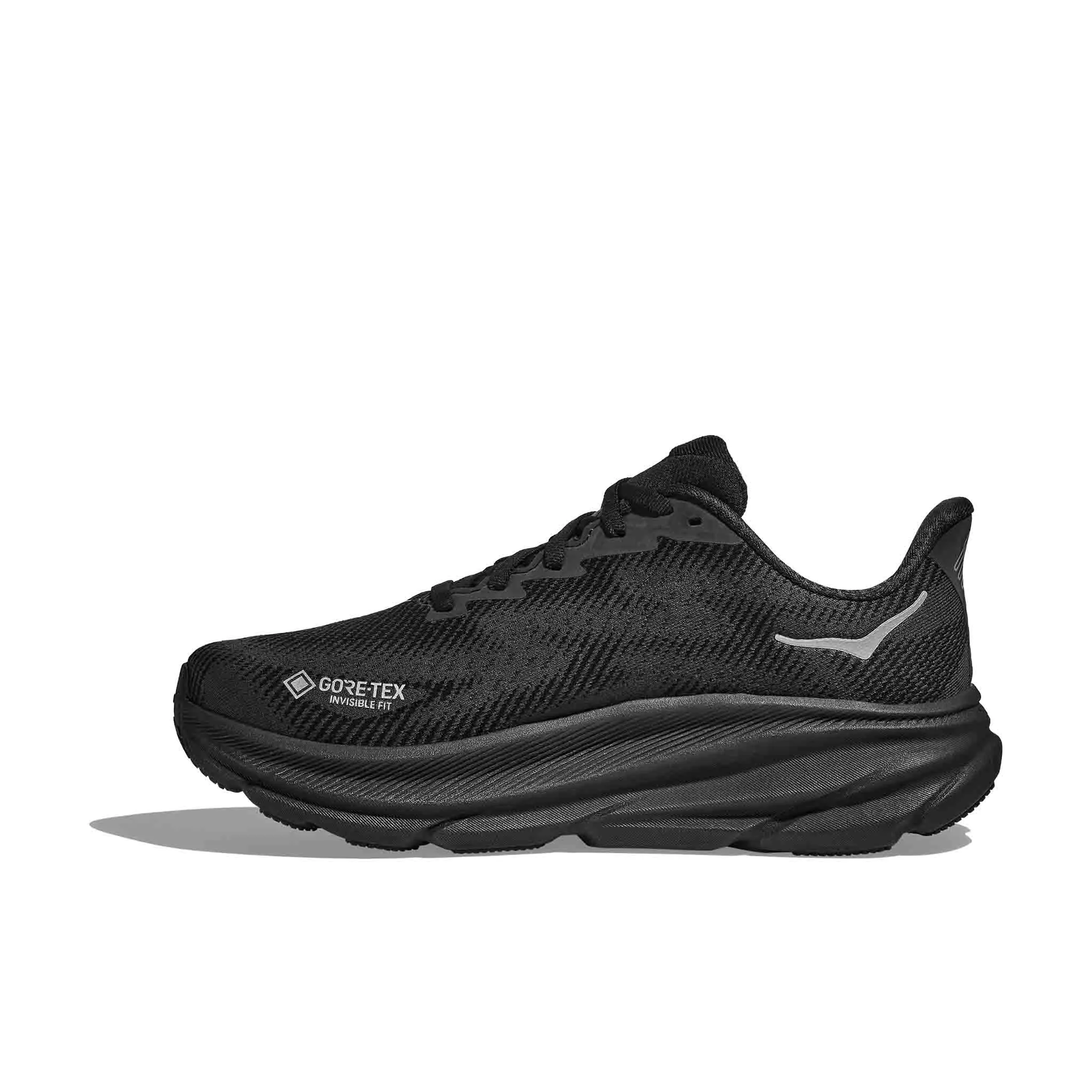 HOKA | Men's Clifton 9 GORE-TEX Running Shoes - Black/Black