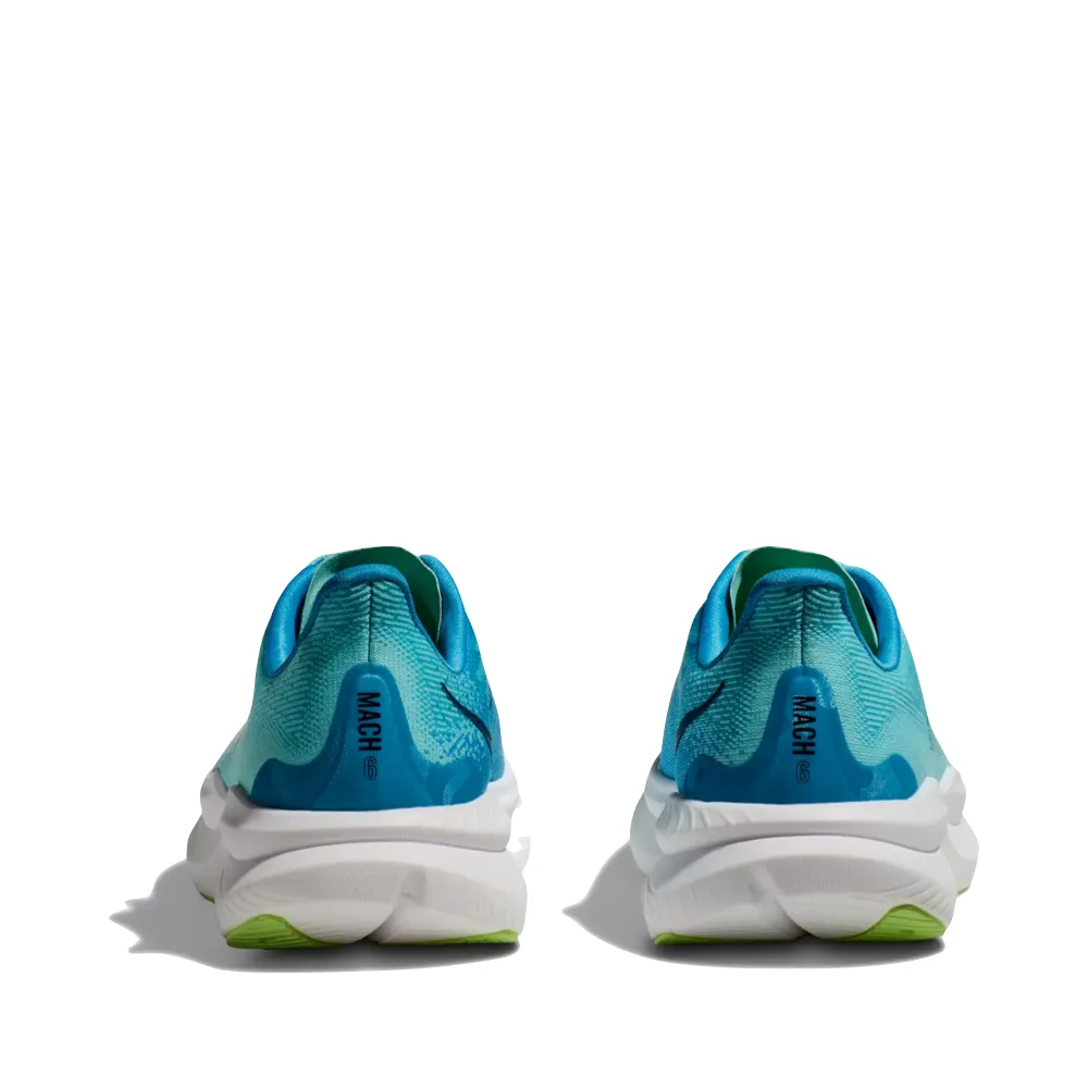 Hoka Women's Mach 6 Sneaker in Cloudless/Waterpark