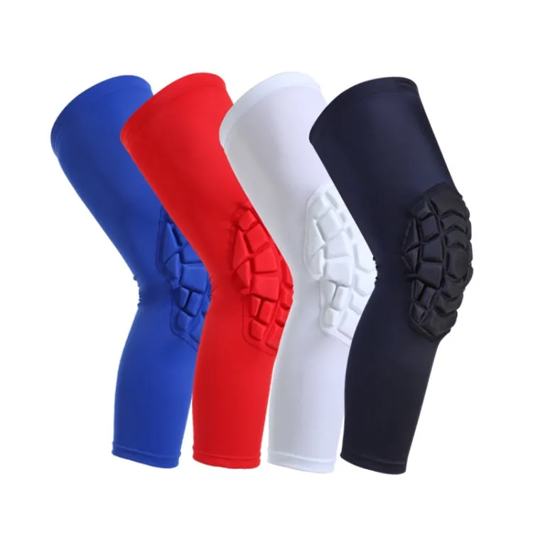 Hot Pressed Honeycomb Knee Pads Basketball Climbing Sports Knee Pads Protective Gear, Specification: XXL (Black)