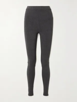 Jacquard-knit leggings