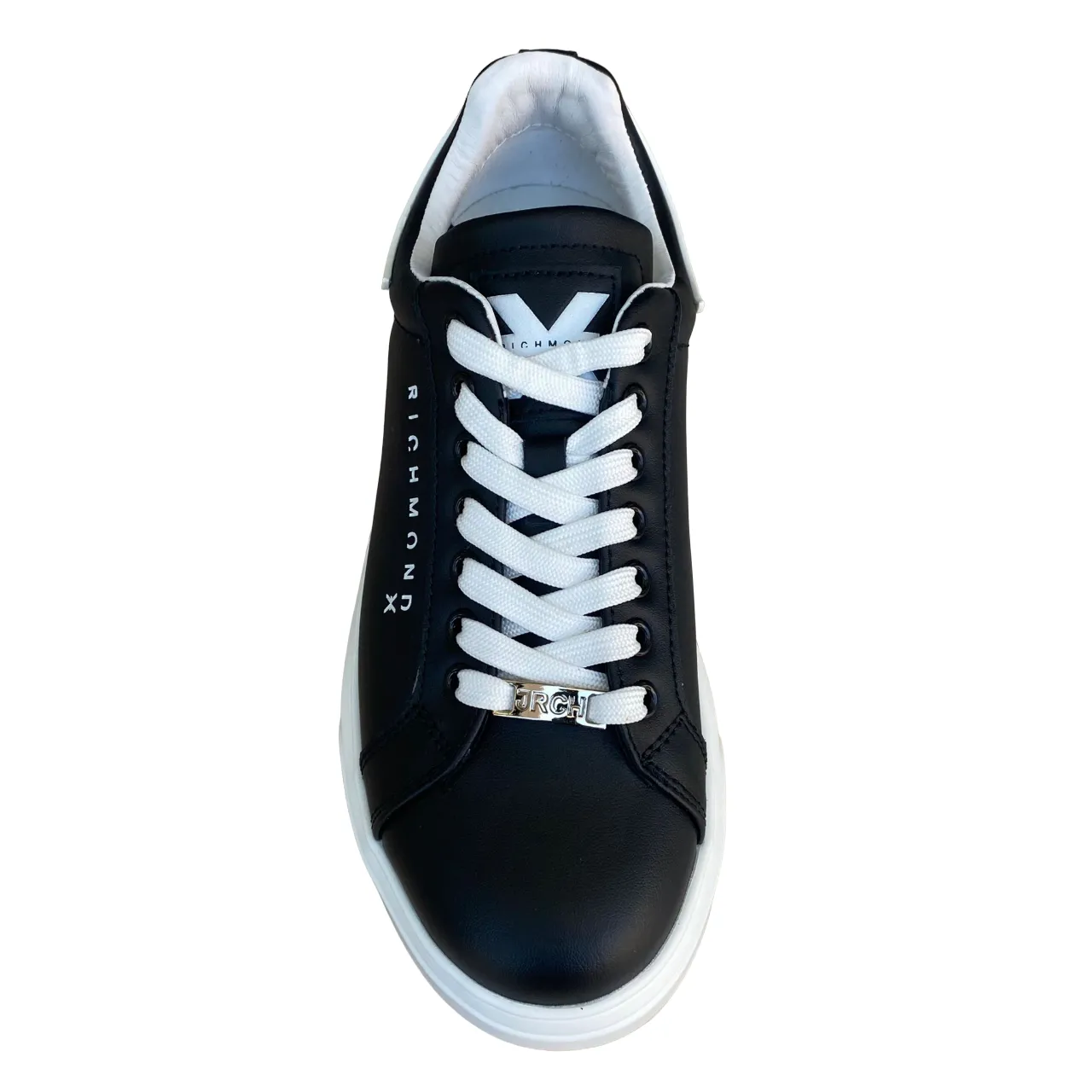 John Richmond scarpa sneakers da uomo in pelle Action 20007/CP B nero