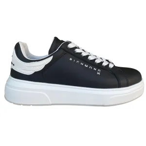 John Richmond scarpa sneakers da uomo in pelle Action 20007/CP B nero