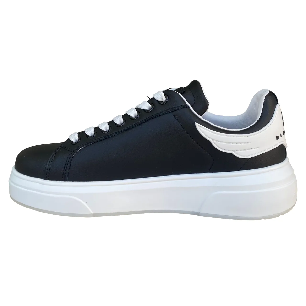 John Richmond scarpa sneakers da uomo in pelle Action 20007/CP B nero