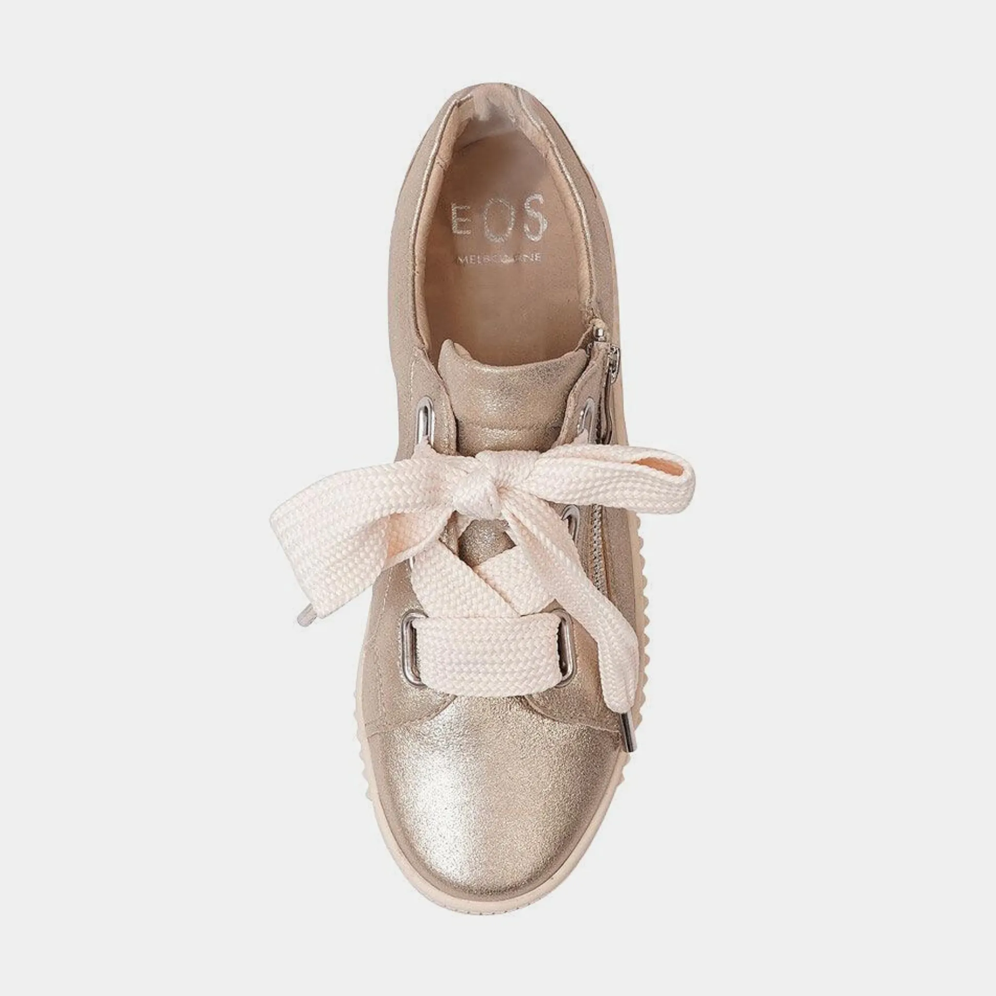 Jovi Champagne Leather Sneakers