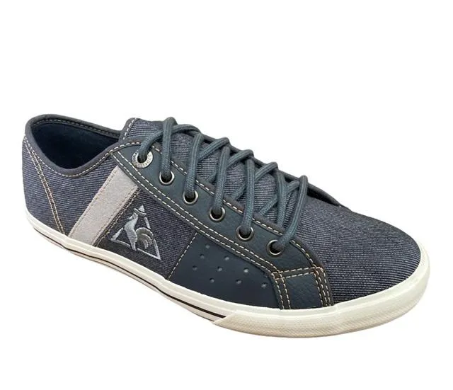 Le Coq Sportif scarpa sneakers in tela e pelle da uomo Saint Malo 2 1411285 grigio scuro