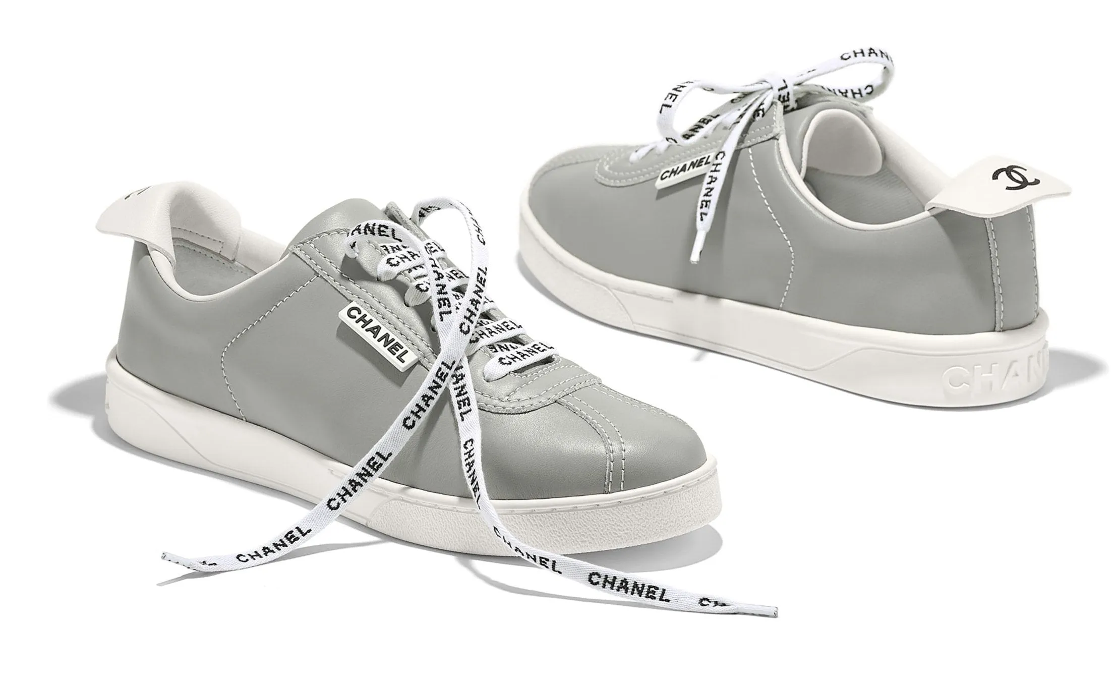 Light Grey Calfskin Sneakers