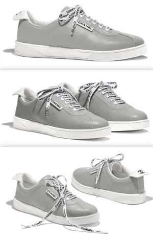 Light Grey Calfskin Sneakers