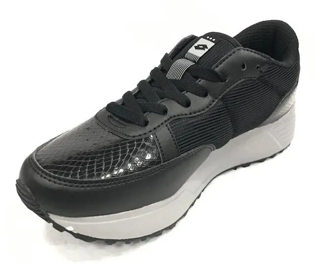 Lotto scarpa sneakers da donna Record Edge W T0075 nero