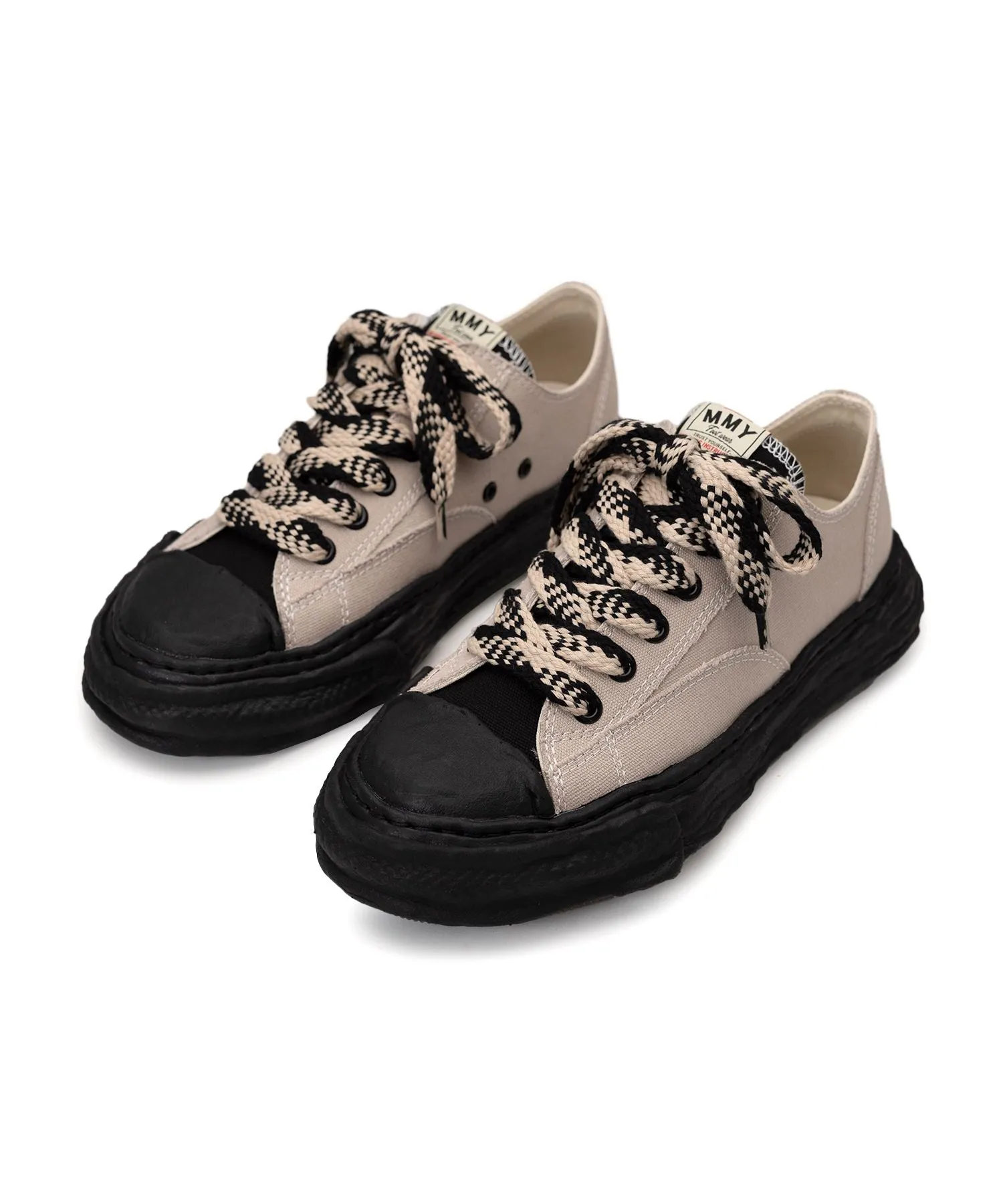 Maison Mihara Yasuhiro MMY- PETERSON 23 LOW/ original sole combination color canvas Low-Top sneaker- Beige