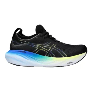 Men's Asics Gel-Nimbus 25, Black/Glow Yellow, 16 4E Extra Wide