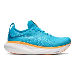 Men's Asics Gel-Nimbus 25, Island Blue/Sun Peach, 16 2E Wide