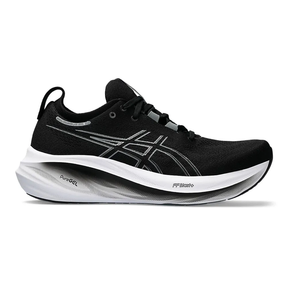 Men's Asics GEL-Nimbus 26, Black/Graphite Grey, 11 2E Wide