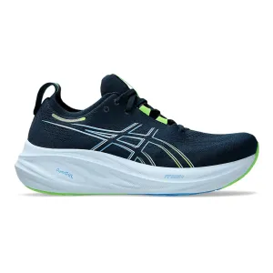 Men's Asics GEL-Nimbus 26, French Blue/Electric Lime, 13 4E Extra Wide