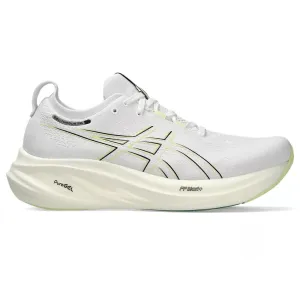 Men's Asics Gel-Nimbus 26, White/Birch, 10.5 4E Extra Wide