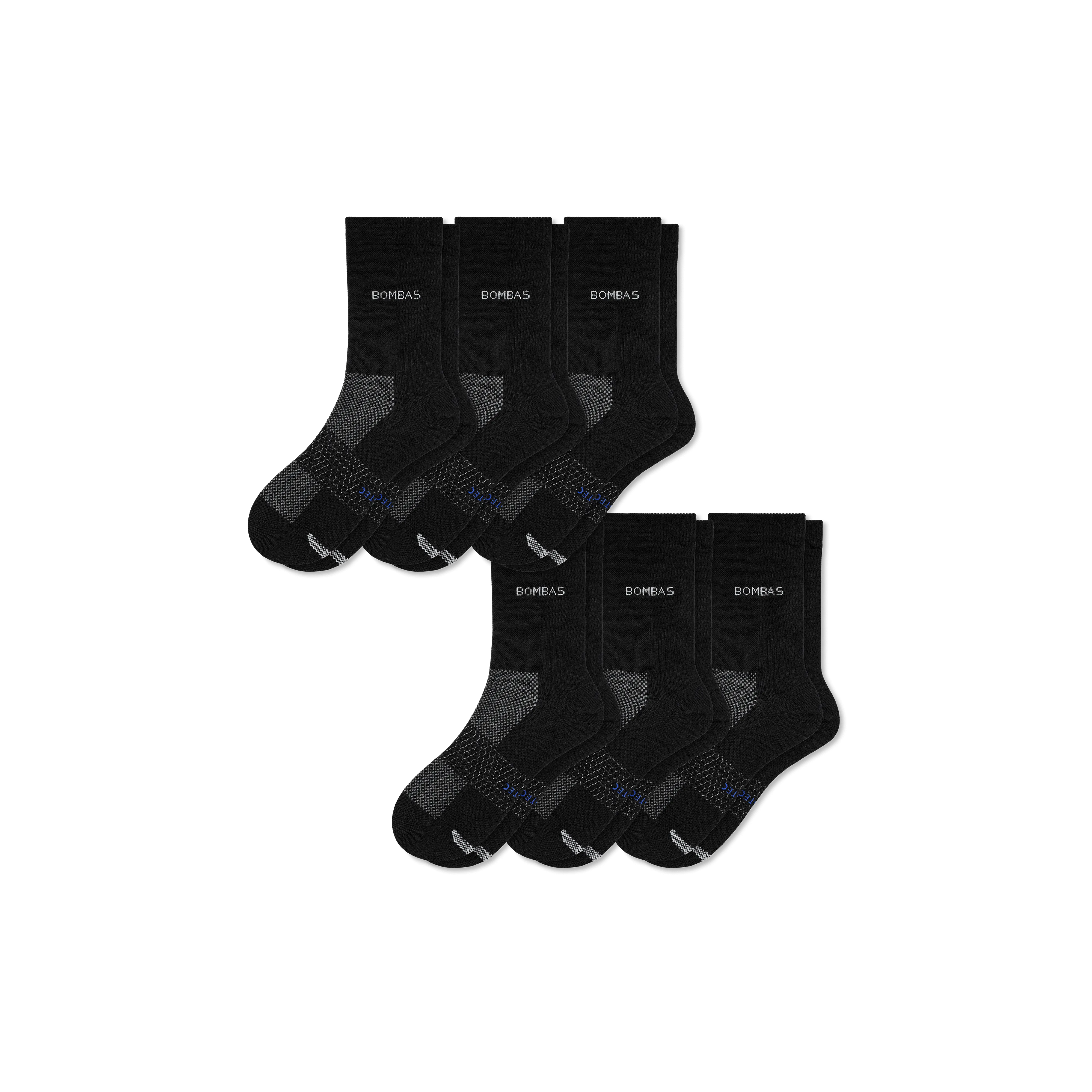 Men's Lightweight Athletic Half Calf Sock 6-Pack