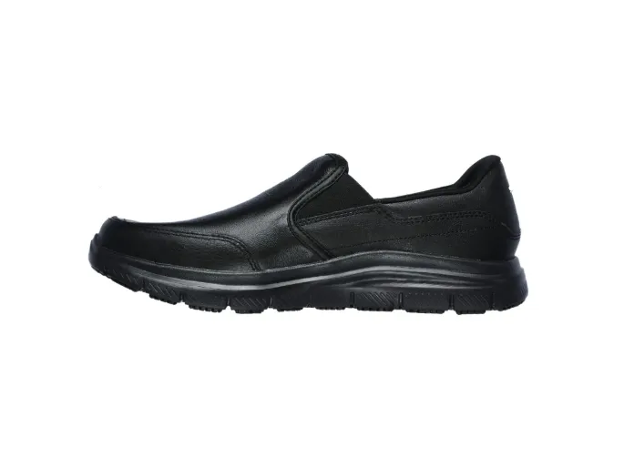 Mens Skechers Work Relaxed Fit: Flex Advantage Sr - Bronwood Work Black Shoes