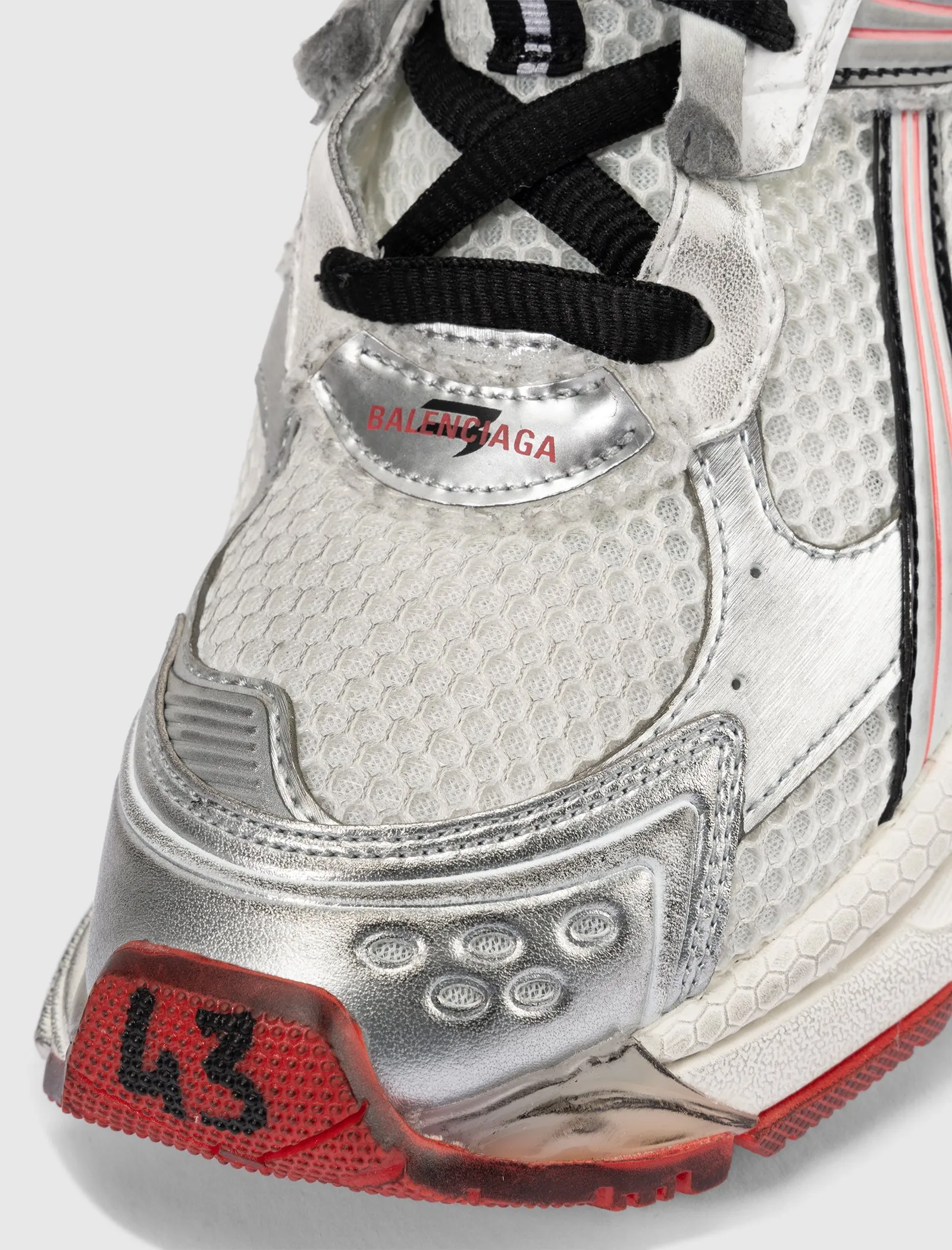 MESH RUNNER "WHITE/ RED"