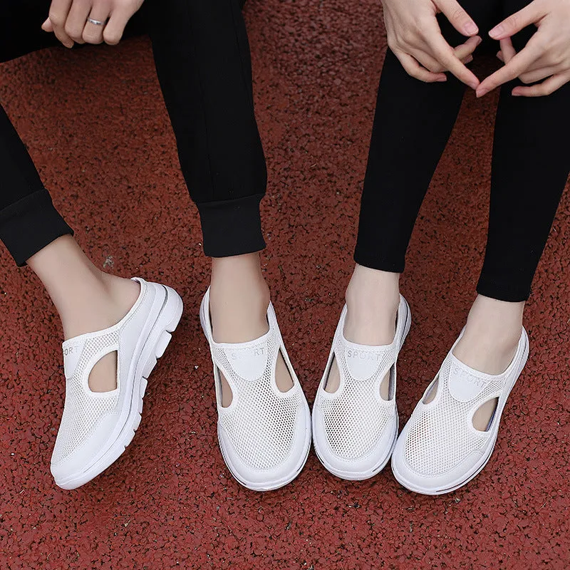 Mesh Shoes Summer Sports Slippers Women Men Casual Slip On Loafers Lovers