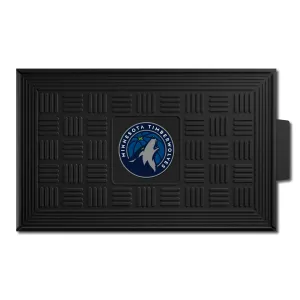 Minnesota Timberwolves Heavy Duty Vinyl Medallion Door Mat - 19.5in. x 31in.