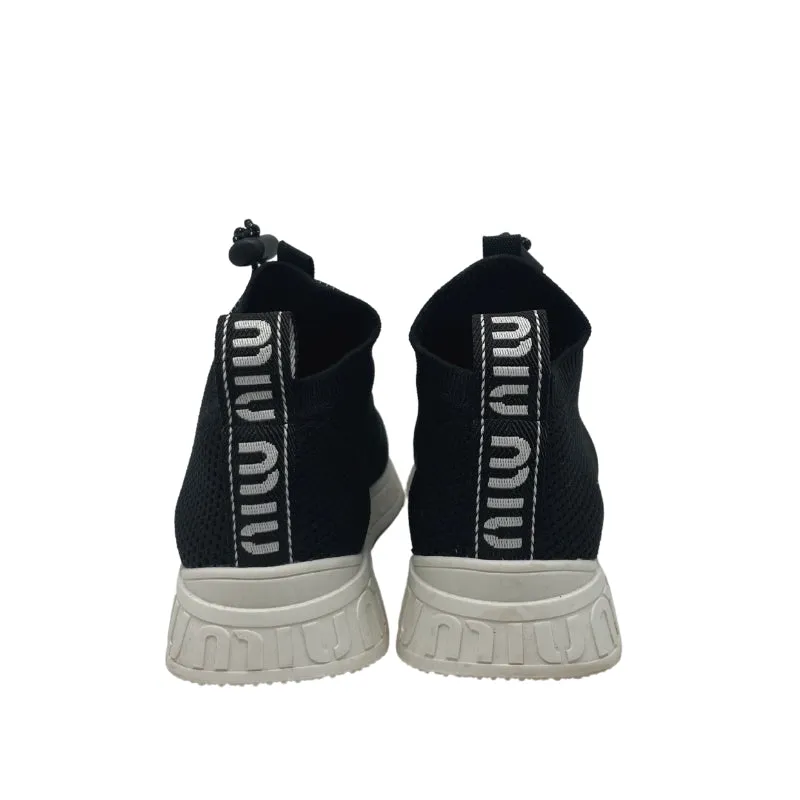 Miu Miu Black Stretch Sneakers