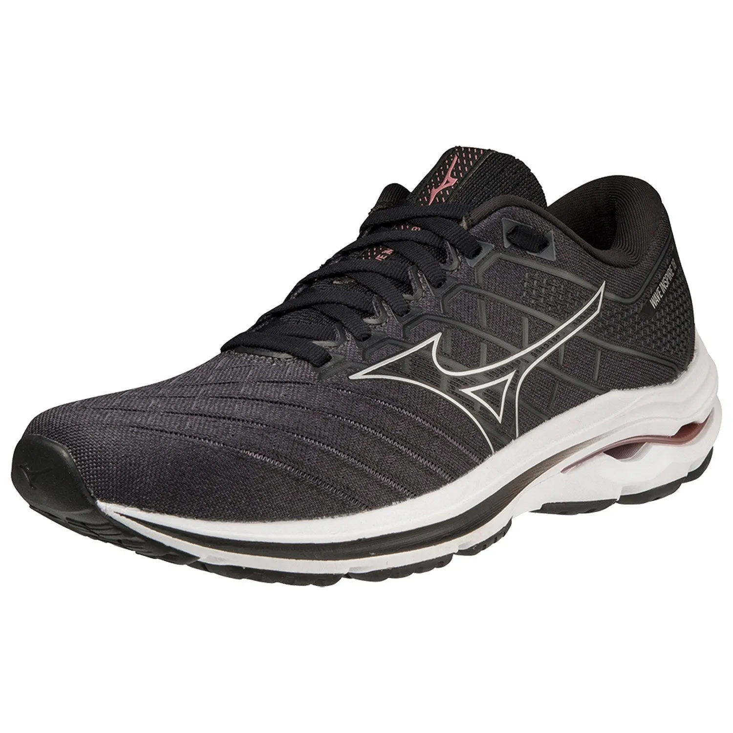 Mizuno Wave Inspire 18 (D) - Womens - Black/Silver/Ebony