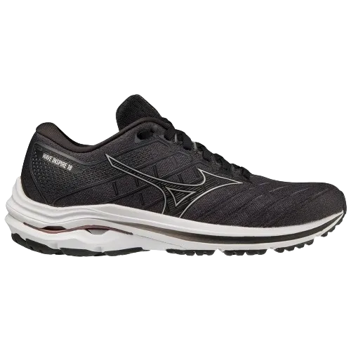 Mizuno Wave Inspire 18 (D) - Womens - Black/Silver/Ebony