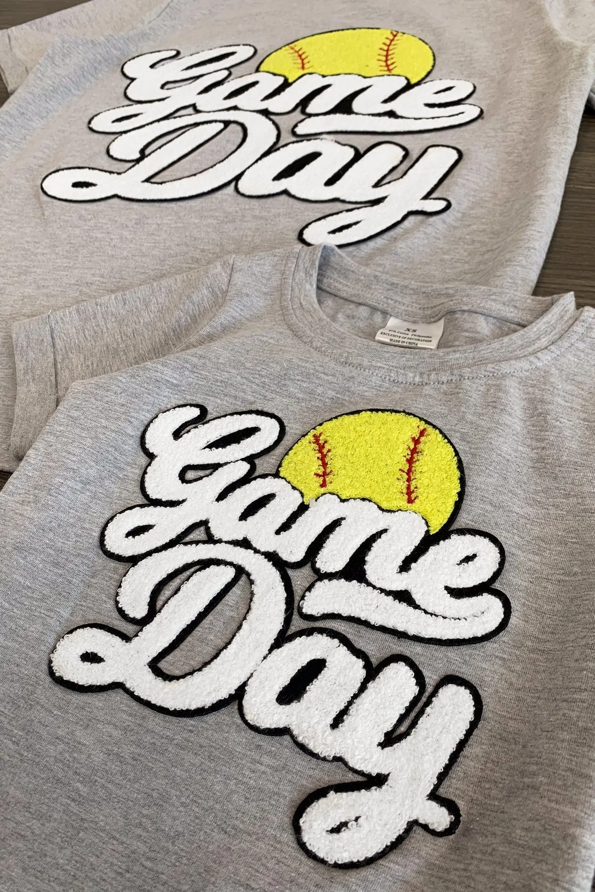 Mom & Me - "Game Day" Chenille Patch Top