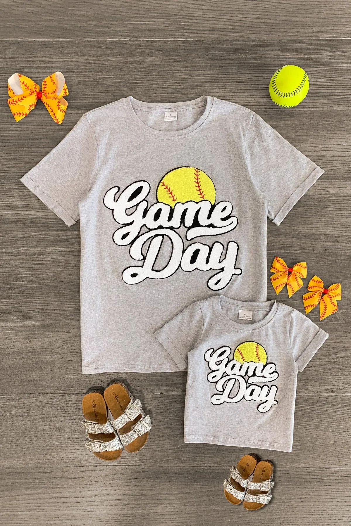 Mom & Me - "Game Day" Chenille Patch Top