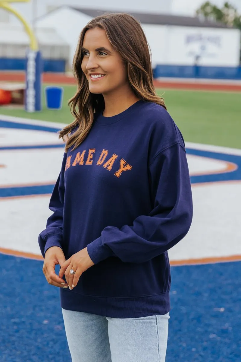 Navy Game Day Sweatshirt - FINAL SALE