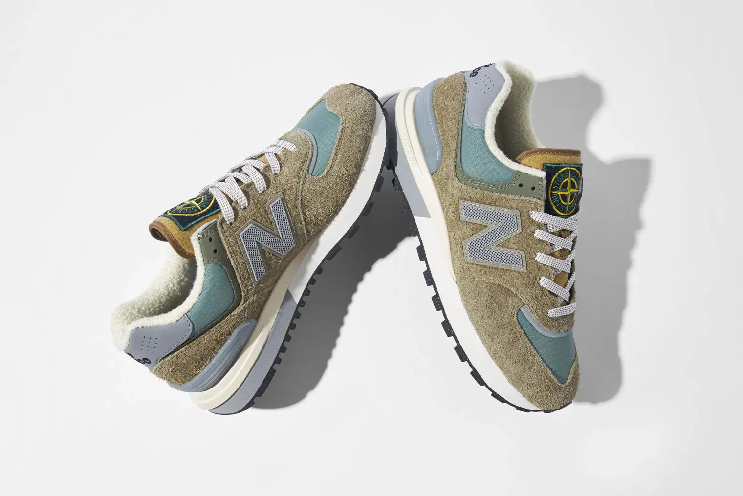 NEW BALANCE 574 LEGACY STONE ISLAND STEEL BLUE