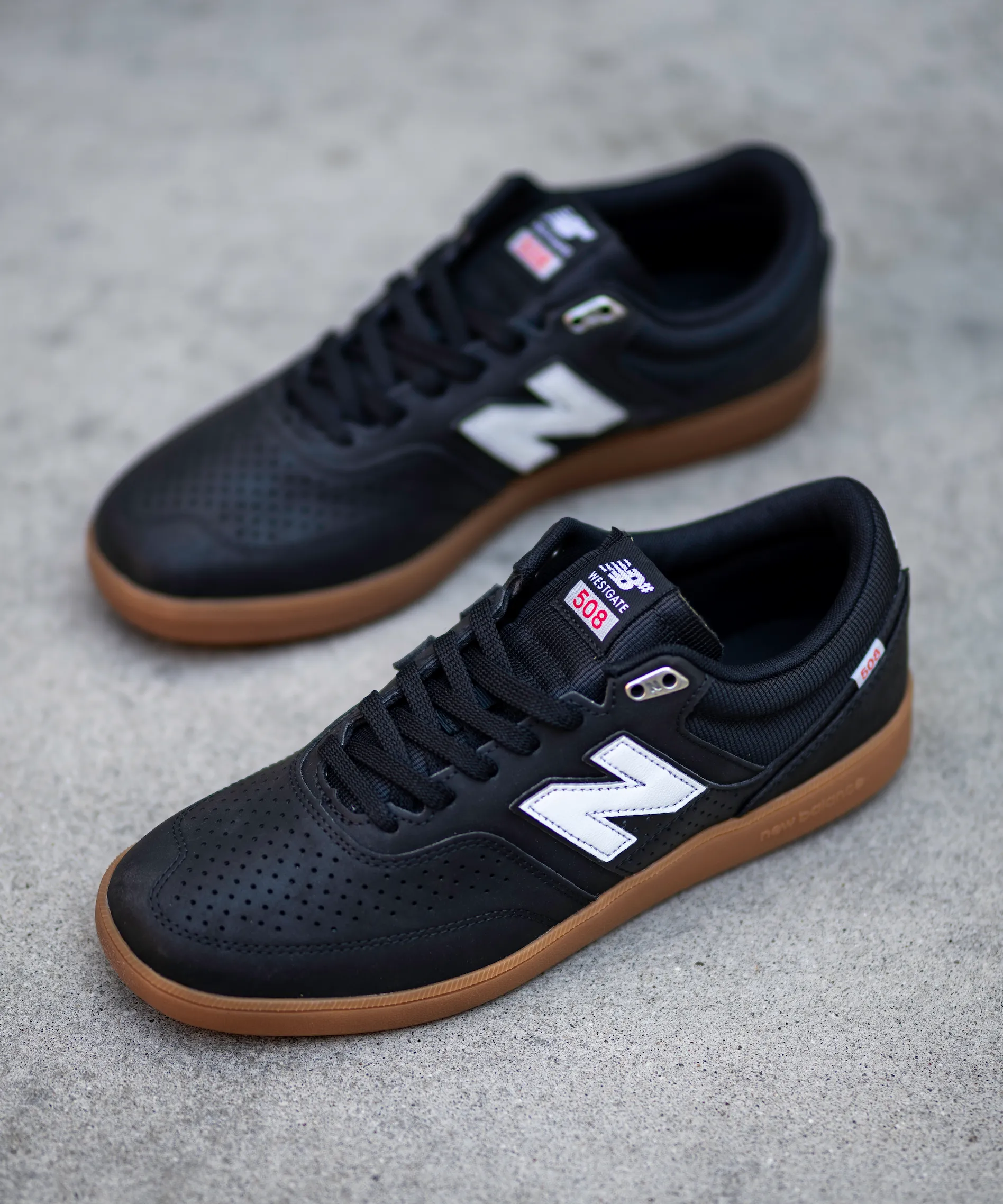 New Balance Numeric 508 Shoes - Black / Gum