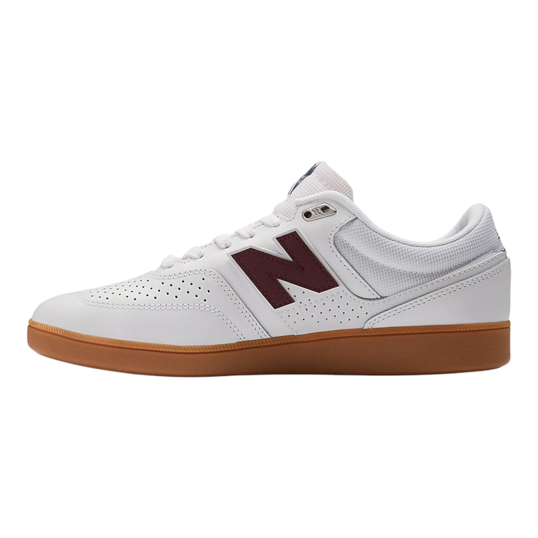 New Balance Numeric 508 Shoes - White / NB Burgundy