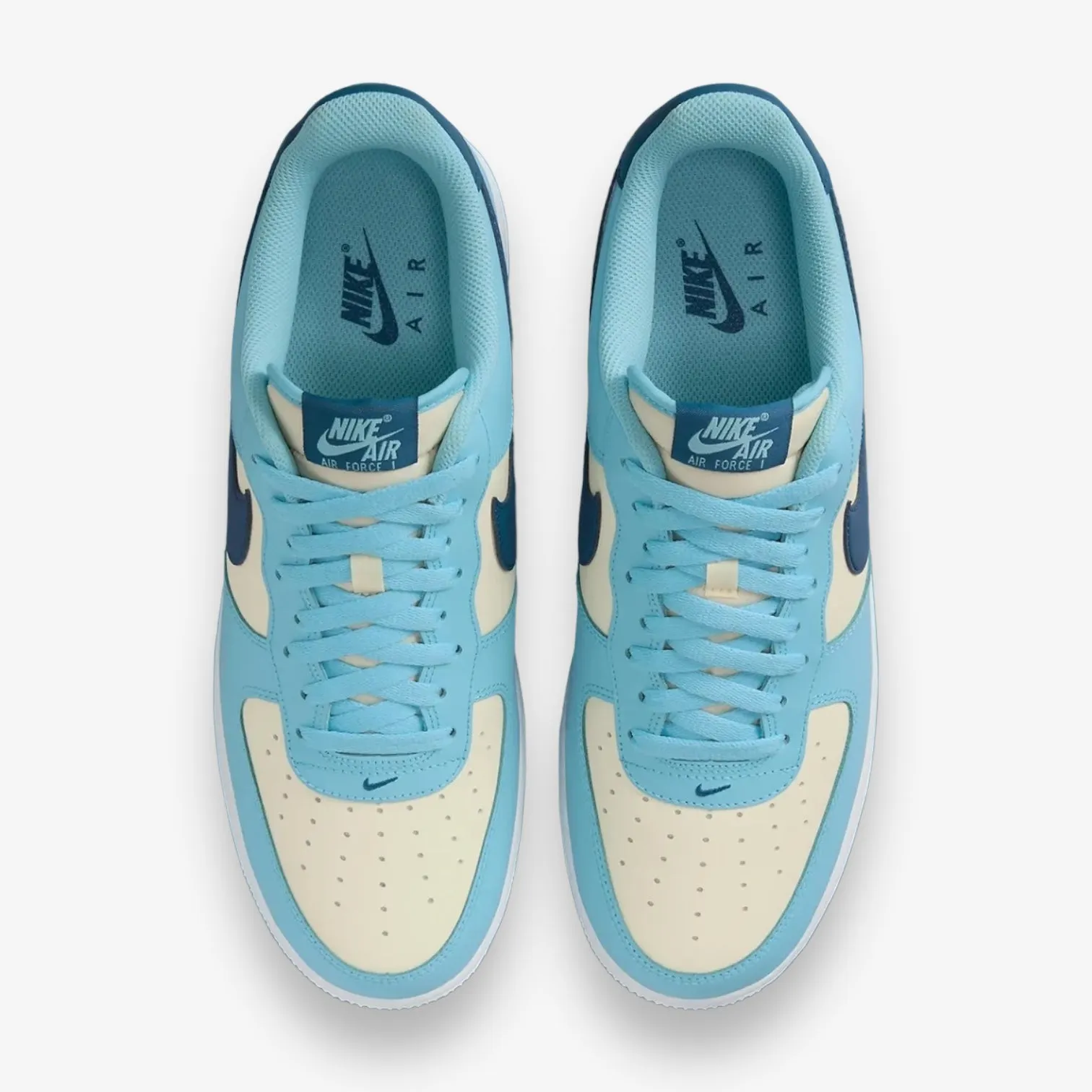 NIKE AIR FORCE 1 '07 AQUARIUS BLUE/COURT BLUE-COCONUT MILK HF4837-407