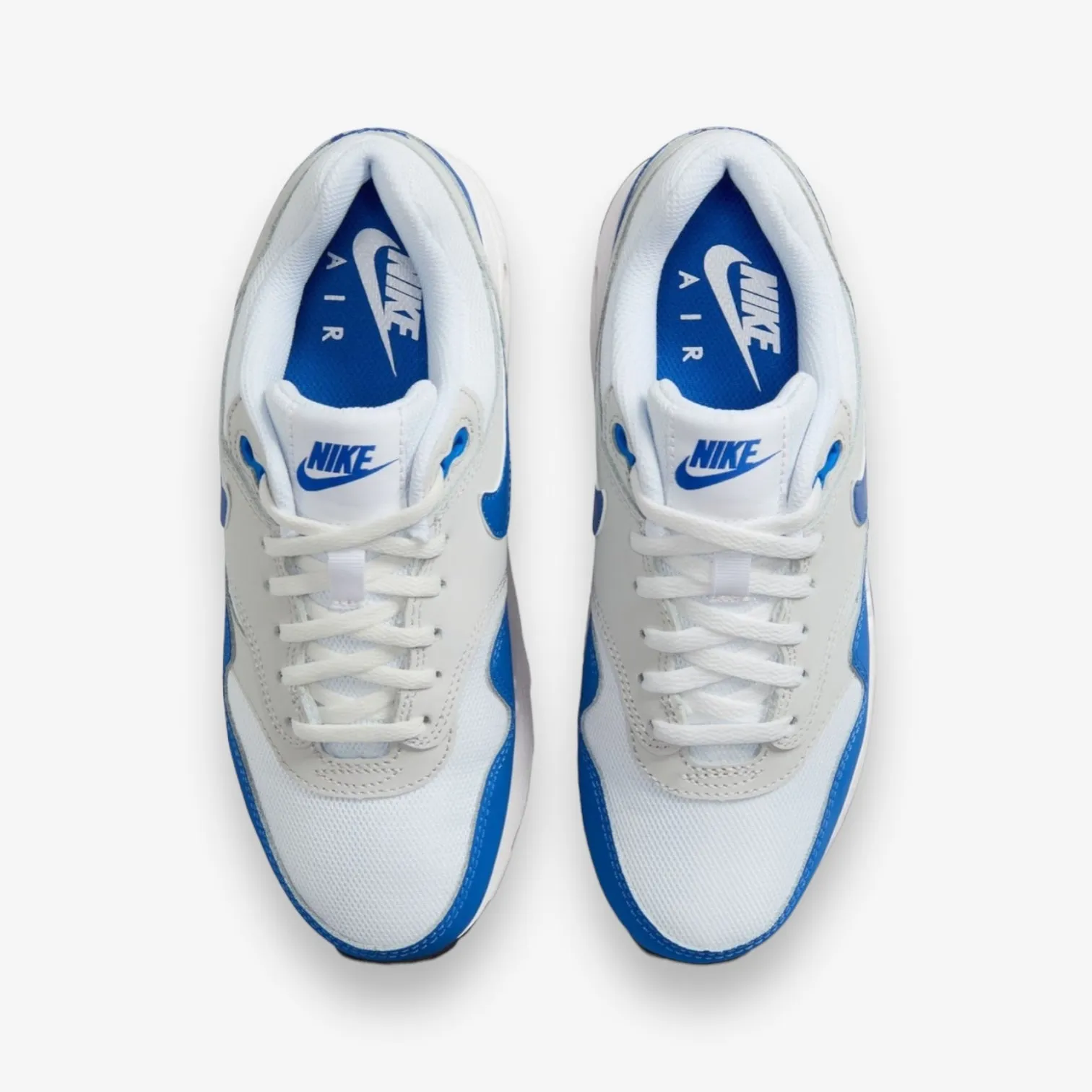 Nike Air Max 1 GS White Game Royal Neutral Grey Grade School DZ3307-104