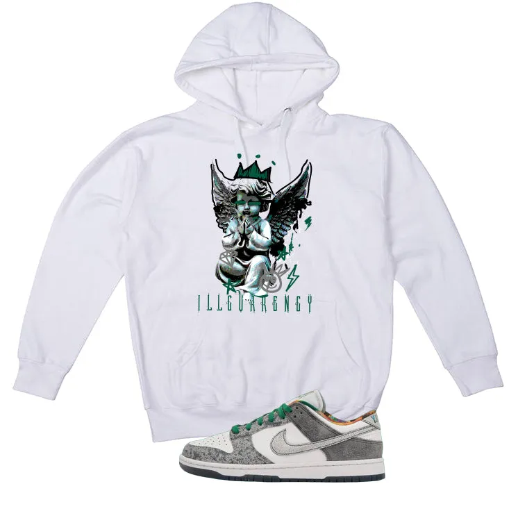 Nike Dunk Low Premium Philly White T-Shirt (Graffiti Angel)| illcurrency