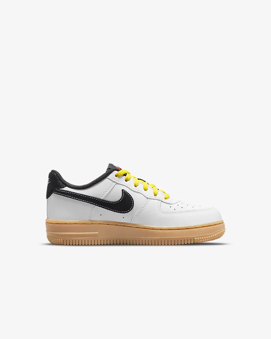 Nike Force 1 LV8 PS White Anthracite Yellow Strike Pre School Sizes DO5856-100